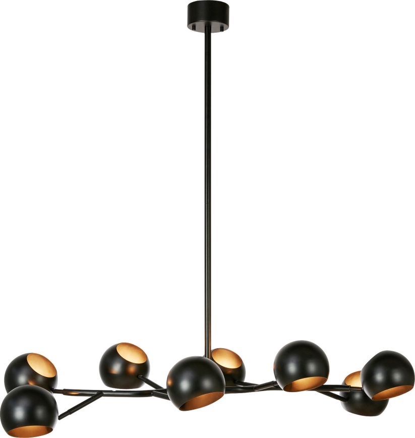 Markslöjd 108852 - Suspension-barre EDGAR 8xE14/40W/230V noir