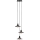 Markslöjd 108853 - Hanglamp aan een koord NOVIA 3xE27/40W/230V zwart/gerookt