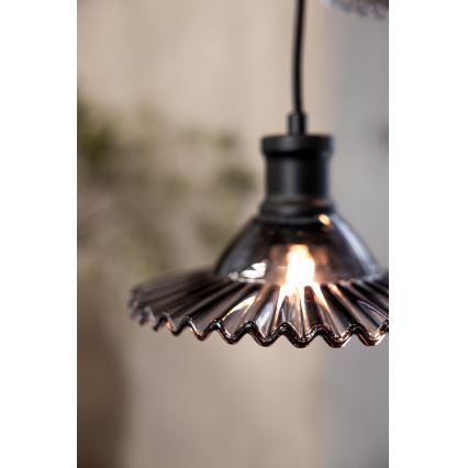 Markslöjd 108853 - Hanglamp aan een koord NOVIA 3xE27/40W/230V zwart/gerookt