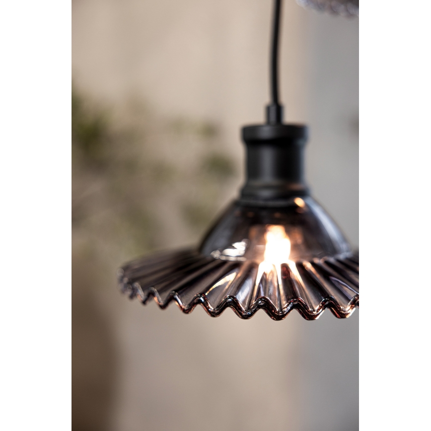 Markslöjd 108853 - Hanglamp aan een koord NOVIA 3xE27/40W/230V zwart/gerookt
