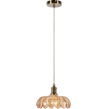 Markslöjd 108858 - Hanglamp aan een koord KURAGE 1xE27/40W/230V messing/gerookt beige
