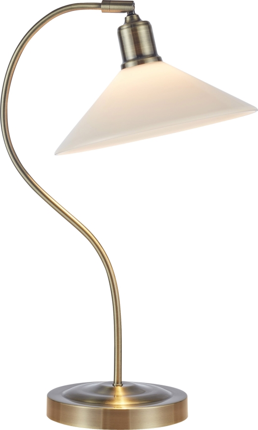 Markslöjd 108863 - Lampe de table VELA 1xE27/40W/230V laiton/blanc