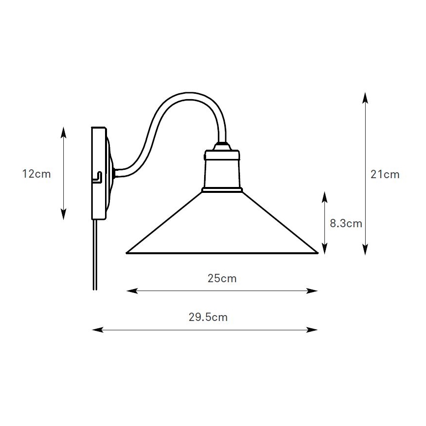 Markslöjd 108865 - Wandlamp VELA 1xE27/40W/230V messing/wit