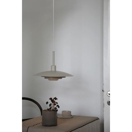Markslöjd 108875 - Hanglamp aan kabel PINY 1xE27/60W/230V Ø 35 cm beige
