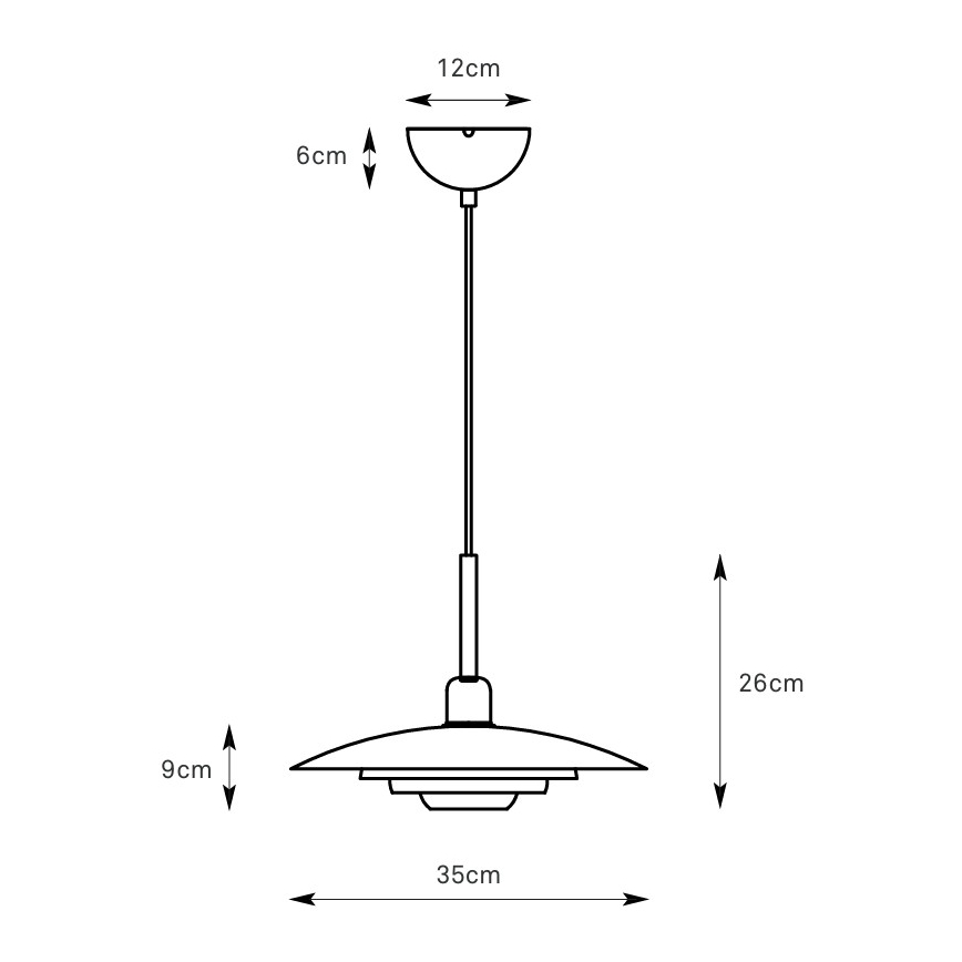 Markslöjd 108875 - Hanglamp aan kabel PINY 1xE27/60W/230V Ø 35 cm beige
