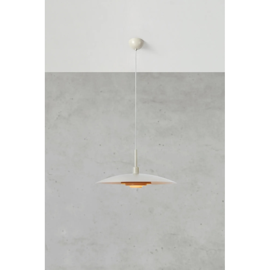 Markslöjd 108877 - Hanglamp aan kabel PINY 1xE27/60W/230V Ø 57 cm beige