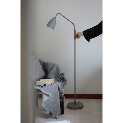 Markslöjd 108888 - Dimbare vloerlamp PATRO LED/4,9W/230V CRI 90 grijs