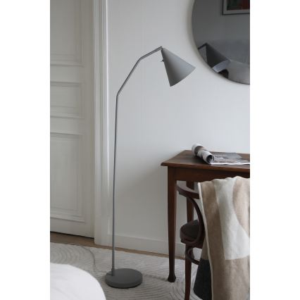 Markslöjd 108891 - Dimbare LED vloerlamp FUNIL LED/4,9W/230V CRI 90 grijs