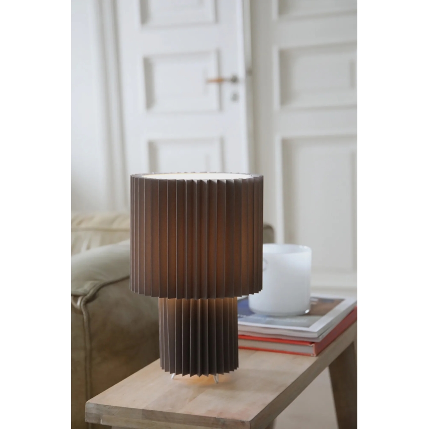 Markslöjd 108896 - Lampe de table CATIS 1xE27/60W/230V 32 cm gris