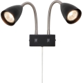 Markslöjd 108901 - Wandspot CIRO 2xGU10/7W/230V zwart