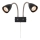 Markslöjd 108901 - Wandspot CIRO 2xGU10/7W/230V zwart