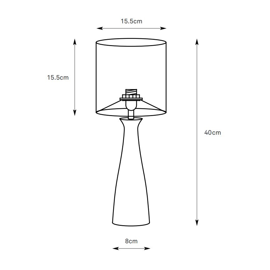 Markslöjd 108906 - Tafellamp BIRILLO 1xE14/60W/230V crèmekleurig