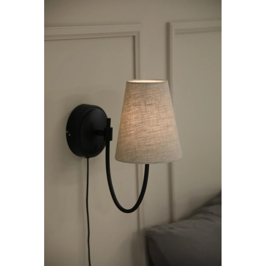 Markslöjd 108907 - Applique murale AMAR 1xE14/40W/230V lin/noir