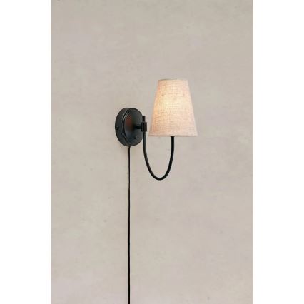 Markslöjd 108907 - Applique murale AMAR 1xE14/40W/230V lin/noir
