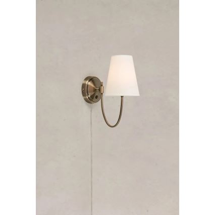 Markslöjd 108908 - Wandlamp AMAR 1xE14/40W/230V wit/messing