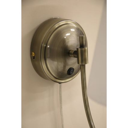 Markslöjd 108908 - Wandlamp AMAR 1xE14/40W/230V wit/messing