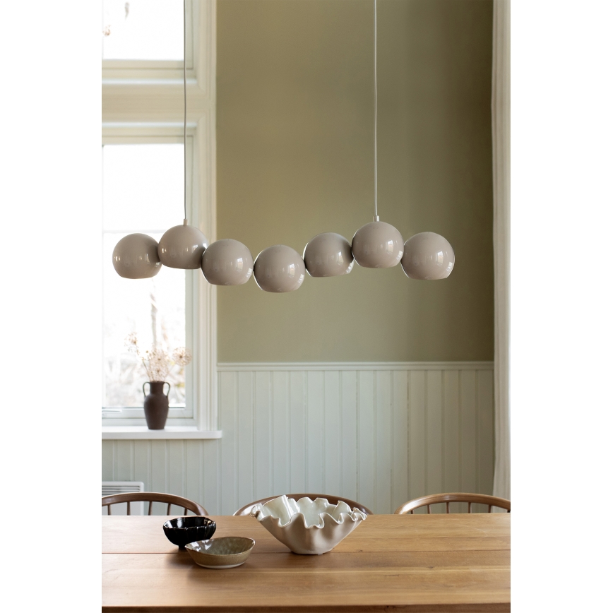 Markslöjd 108914 - Suspension sur câble CUPOLO 7xE14/40W/230V gris
