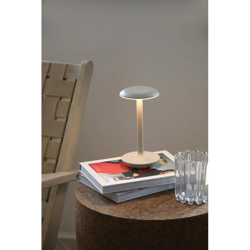 Markslöjd 108917 - Lampe de table extérieure à intensité variable et rechargeable PETIT LED/2W/1800 mAh 2200/2700/3000K IP44 gris