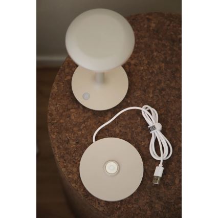 Markslöjd 108917 - Lampe de table extérieure à intensité variable et rechargeable PETIT LED/2W/1800 mAh 2200/2700/3000K IP44 gris