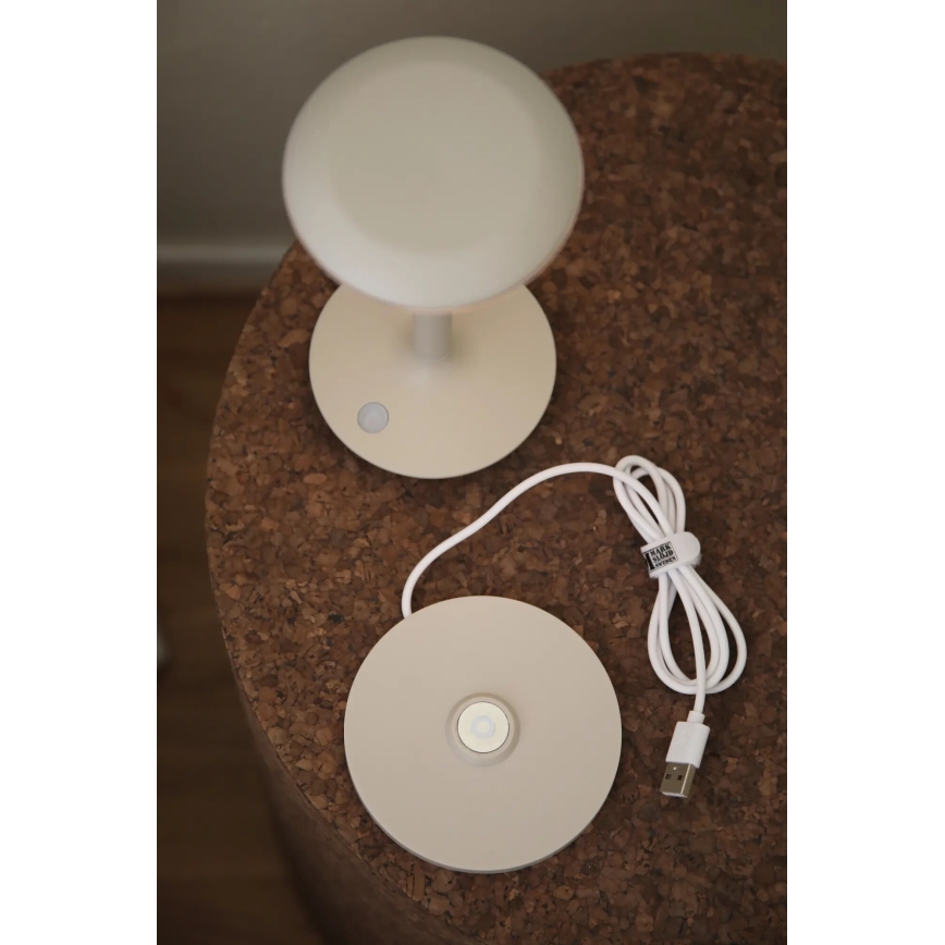 Markslöjd 108917 - Lampe de table extérieure à intensité variable et rechargeable PETIT LED/2W/1800 mAh 2200/2700/3000K IP44 gris