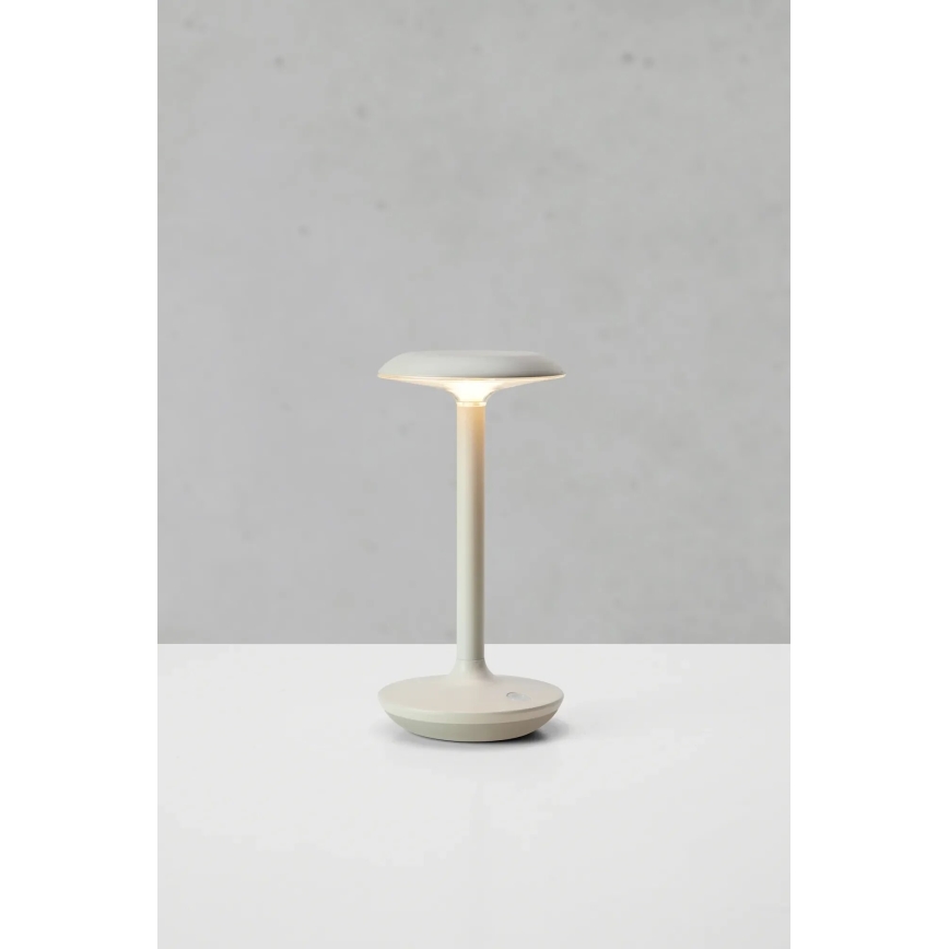 Markslöjd 108917 - Lampe de table extérieure à intensité variable et rechargeable PETIT LED/2W/1800 mAh 2200/2700/3000K IP44 gris