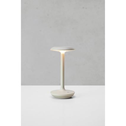 Markslöjd 108917 - LED Dimbaar buitenshuis oplaadbaar tafellamp PETIT LED/2W/1800 mAh 2200/2700/3000K IP44 grijs