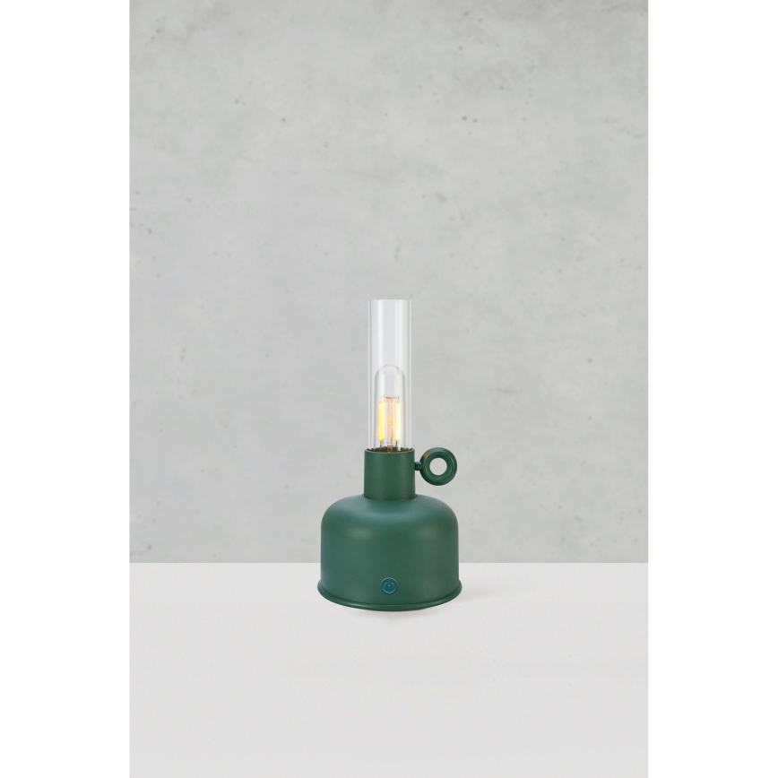 Markslöjd 108920 - Lampe de table extérieure à intensité variable et rechargeable ASTRID LED/2W/1200 mAh IP44 vert