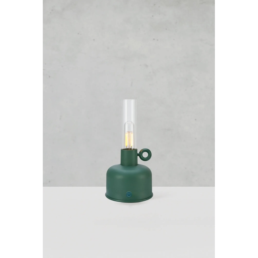 Markslöjd 108920 - LED Dimbaar buitenshuis oplaadbaar tafellamp ASTRID LED/2W/1200 mAh IP44 groen