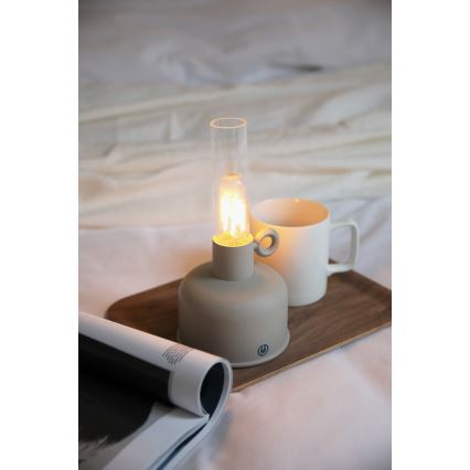 Markslöjd 108921 - Lampe de table extérieure à intensité variable et rechargeable ASTRID LED/2W/1200 mAh IP44 gris