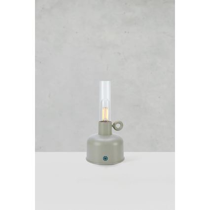 Markslöjd 108921 - LED Dimbaar buitenshuis oplaadbaar tafellamp ASTRID LED/2W/1200 mAh IP44 grijs