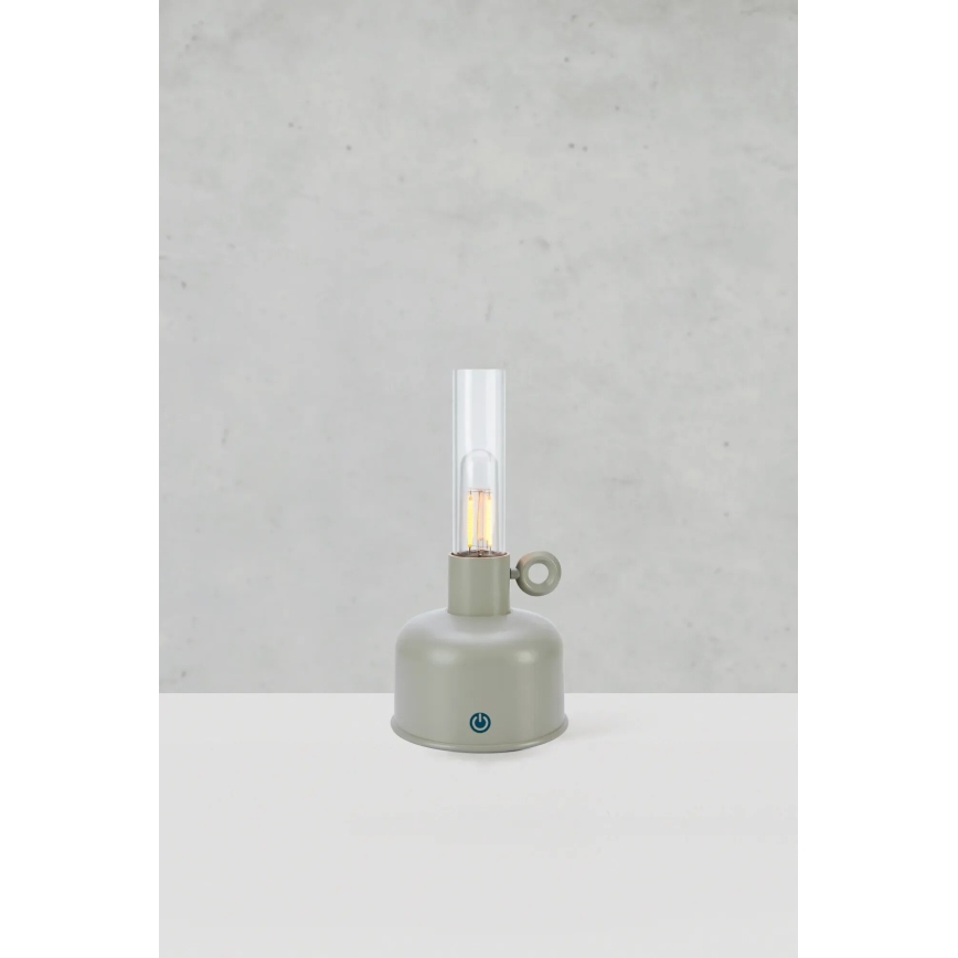 Markslöjd 108921 - LED Dimbaar buitenshuis oplaadbaar tafellamp ASTRID LED/2W/1200 mAh IP44 grijs