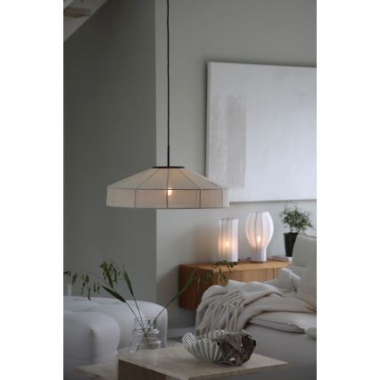 Markslöjd 108955 - Hanglamp aan kabel ALIA 1xE27/60W/230V linnen/zwart