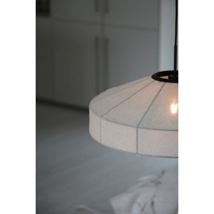 Markslöjd 108955 - Hanglamp aan kabel ALIA 1xE27/60W/230V linnen/zwart
