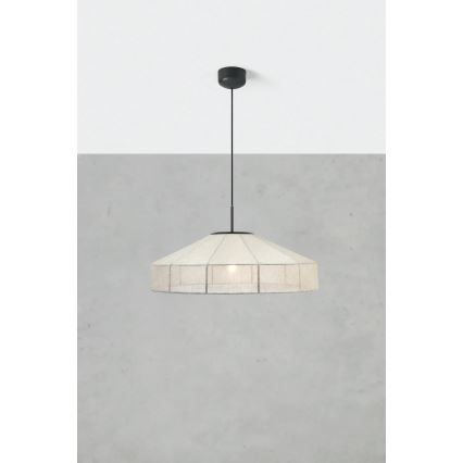 Markslöjd 108955 - Hanglamp aan kabel ALIA 1xE27/60W/230V linnen/zwart