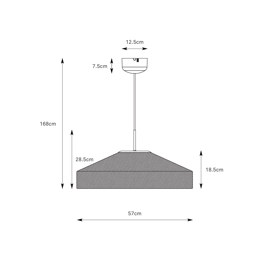 Markslöjd 108955 - Suspension sur câble ALIA 1xE27/60W/230V lin/noir