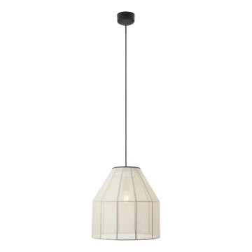 Markslöjd 108956 - Hanglamp met kabel AIKO 1xE27/60W/230V Ø 37 cm crème/zwart