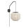 Markslöjd 108957 - Applique murale ASUKA 1xE27/60W/230V lin/noir