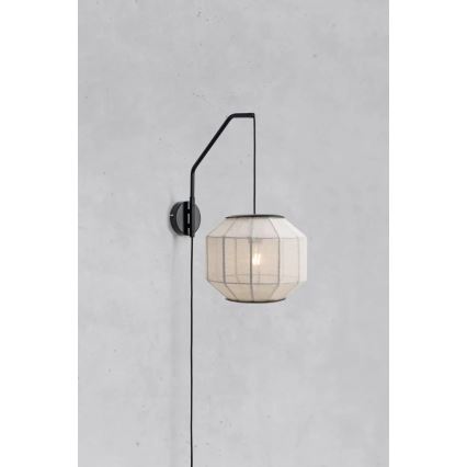 Markslöjd 108957 - Applique murale ASUKA 1xE27/60W/230V lin/noir