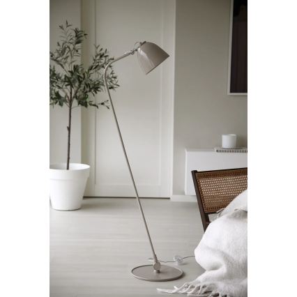 Markslöjd 108966 - Lampadaire TILT 1xE27/60W/230V gris