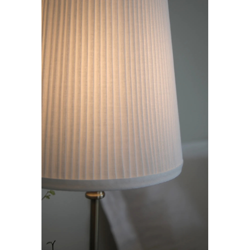 Markslöjd 108969 - Lampe de table NOBLE 1xE14/40W/230V 56 cm blanche/laiton