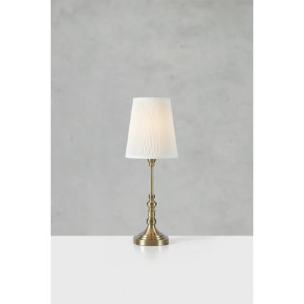 Markslöjd 108970 - Tafellamp NOBLE 1xE14/40W/230V 66 cm wit/messing