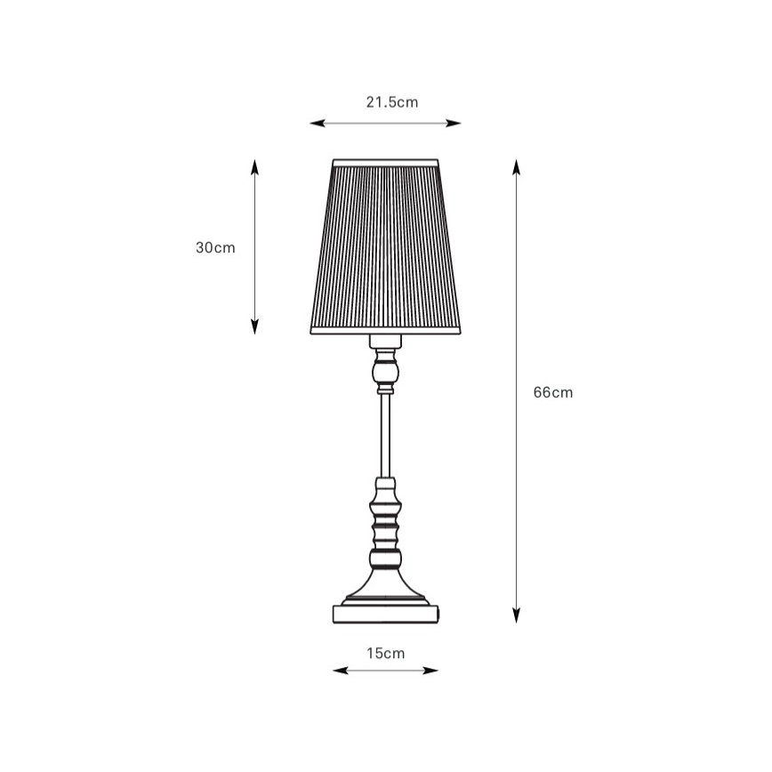 Markslöjd 108970 - Tafellamp NOBLE 1xE14/40W/230V 66 cm wit/messing