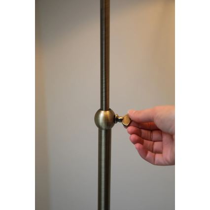 Markslöjd 108972 - Lampadaire OXFORD 1xE14/40W/230V blanc/laiton