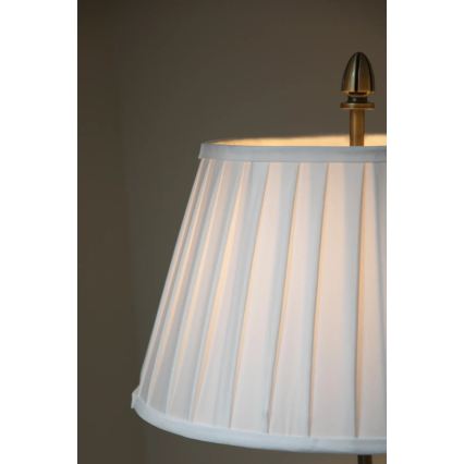 Markslöjd 108972 - Lampadaire OXFORD 1xE14/40W/230V blanc/laiton