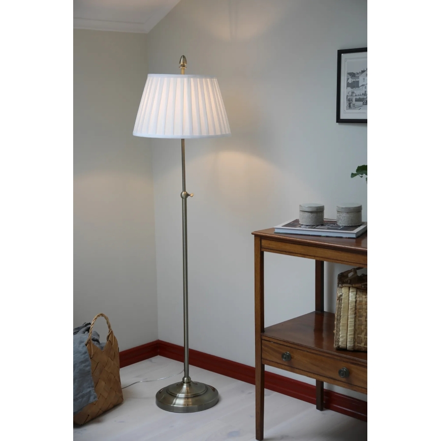 Markslöjd 108972 - Vloerlamp OXFORD 1xE14/40W/230V wit/messing