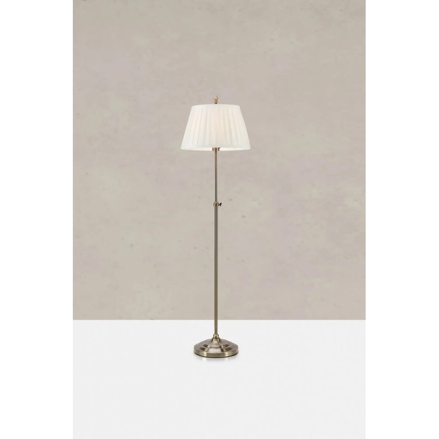 Markslöjd 108972 - Vloerlamp OXFORD 1xE14/40W/230V wit/messing