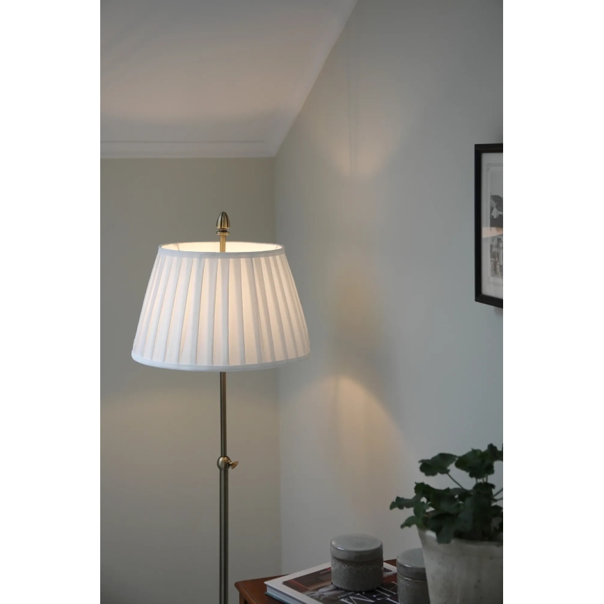Markslöjd 108972 - Vloerlamp OXFORD 1xE14/40W/230V wit/messing