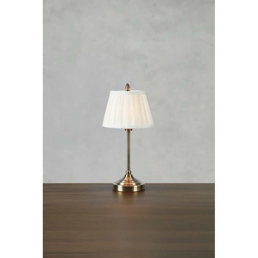 Markslöjd 108973 - Tafellamp OXFORD 1xE14/40W/230V wit/messing