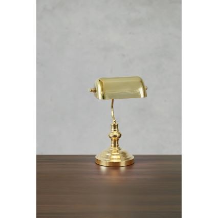 Markslöjd 108977 - Tafellamp BANKERS 1xE14/40W/230V goudkleurig