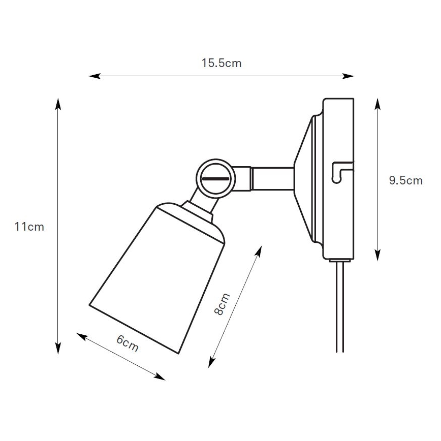 Markslöjd 108978 - Applique spot murale TINY 1xGU10/7W/230V laiton